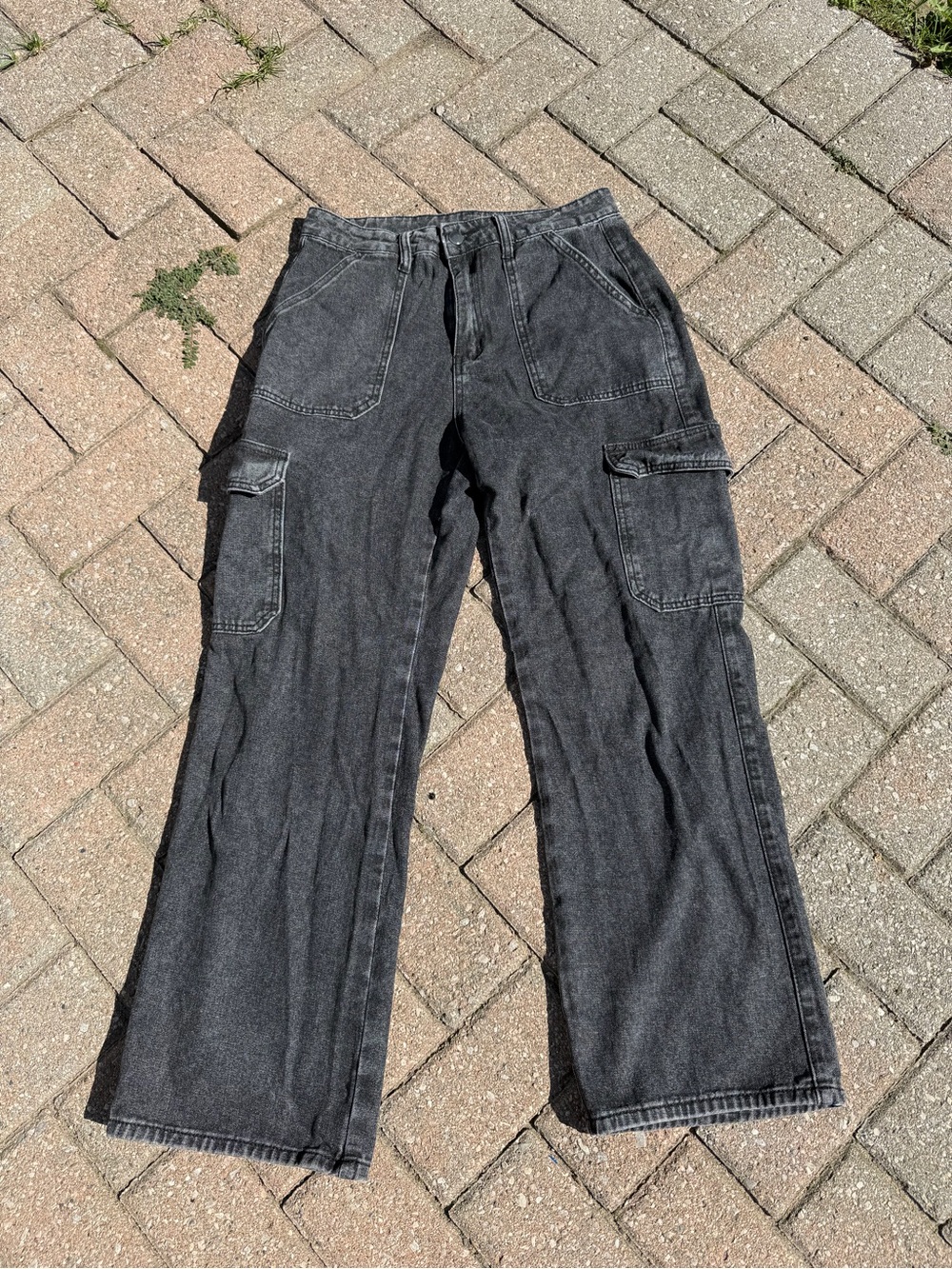 Black denim carpenter pants Size M (waist 30)